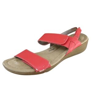 Soft Style Sz 11 M Salmon Ankle Strap Leather Women Sandals Hss1162800